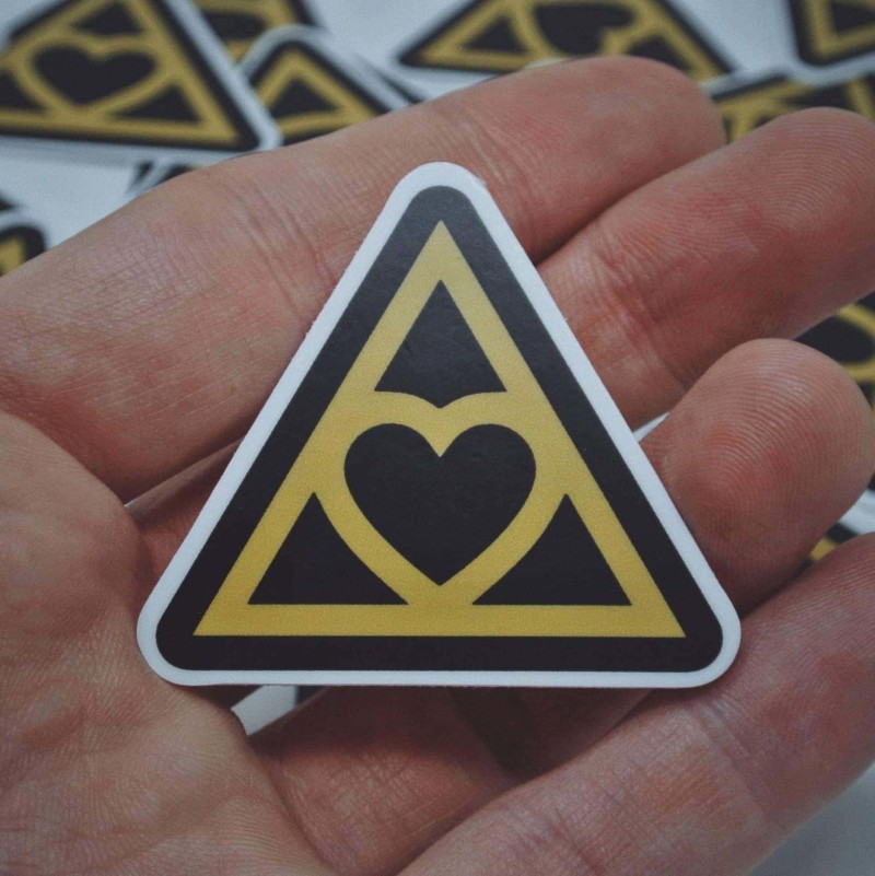 Heart Triangle Sticker