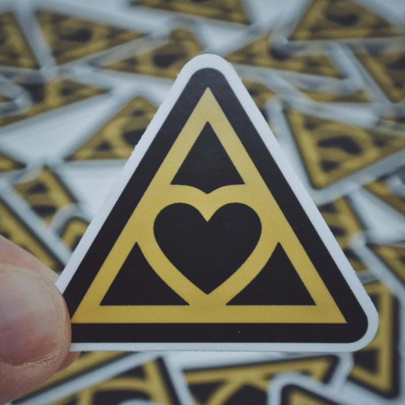 Heart Triangle Sticker