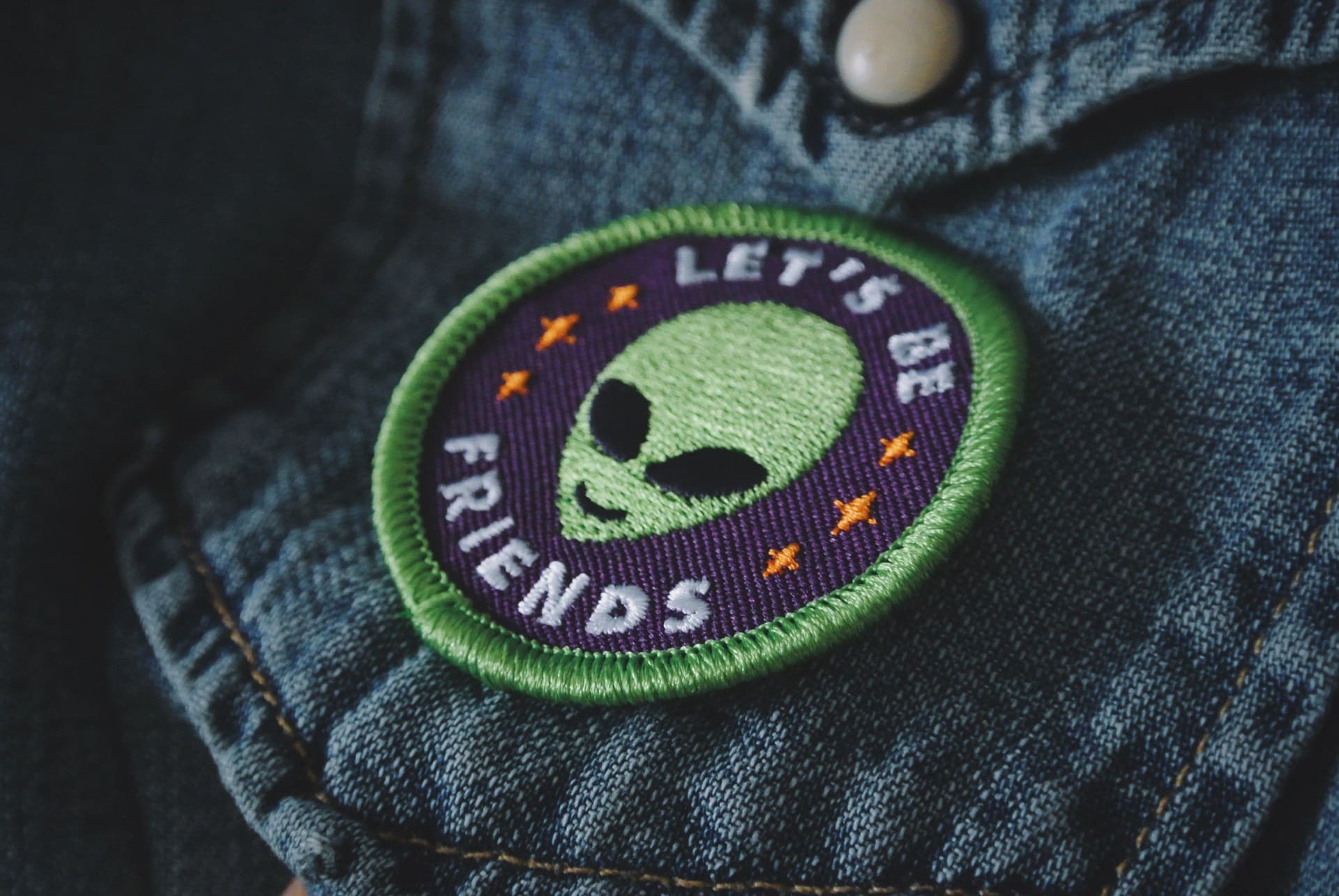 Alien With Third Eye Iron On Embroidered Patch – Patch Collection